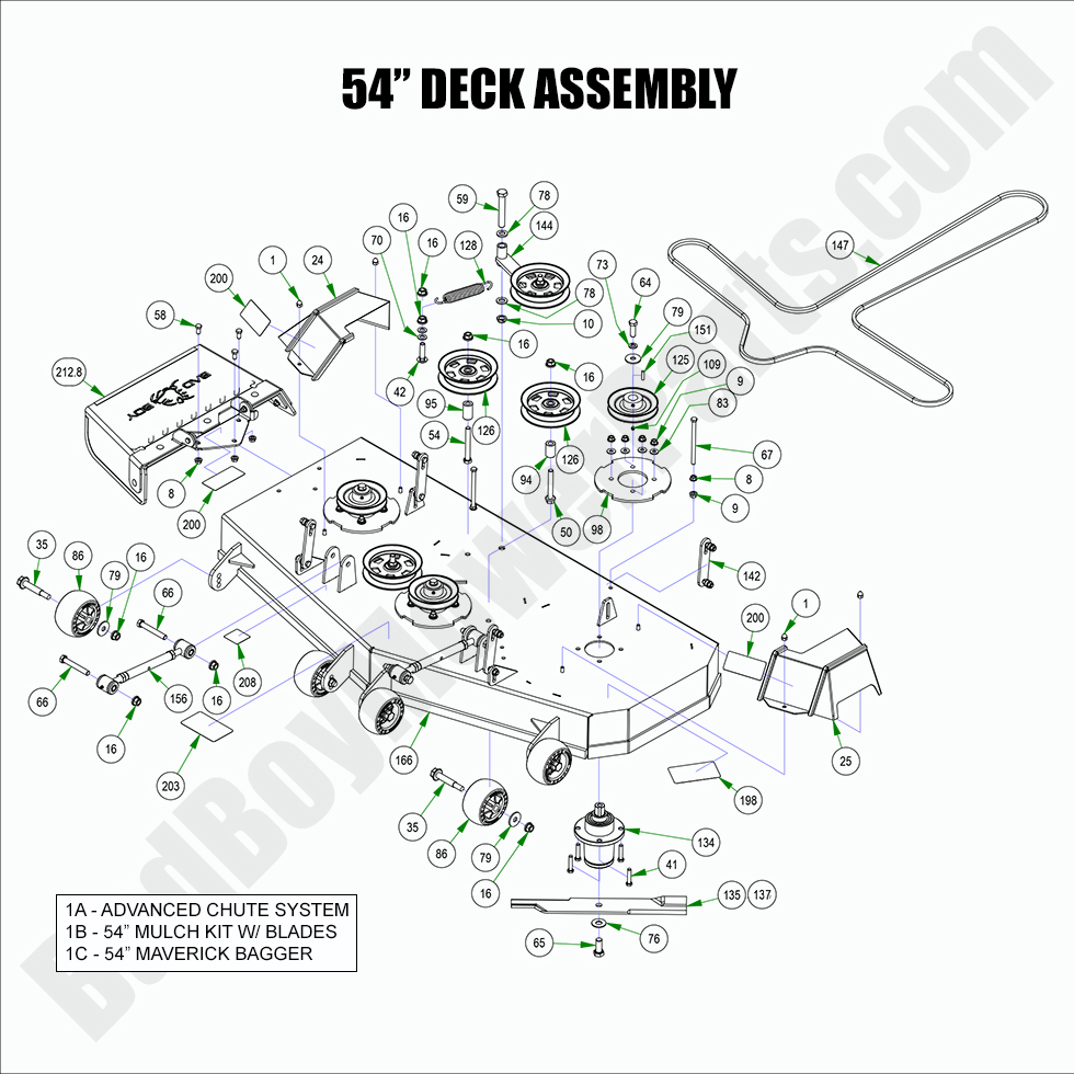 2022 Maverick - 54" Deck Assembly